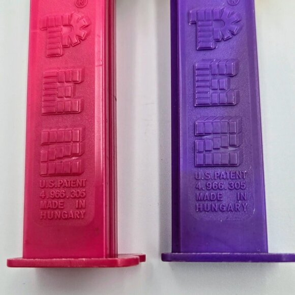 Disney Minnie Mouse And Daisy Duck Pez Dispensers Made In Hungary Pink Purple - Picture 6 of 12